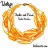 Vintage Peaches and Cream Beaded Necklace at bitchinretro.com