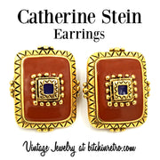 Catherine Stein Vintage Earrings at bitchinretro.com