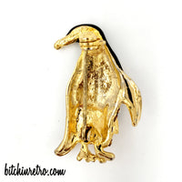 Penguin Brooch and 1928 Necklace Jewelry Ensemble at bitchinretro.com