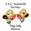 SAL Swarovski Vintage Earrings at bitchinretro.com 