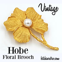 Hobe Vintage Floral Brooch at bitchinretro.com