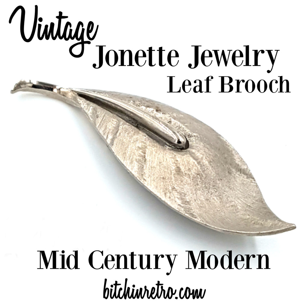 Jonette Jewelry Mid Century Modern Vintage Brooch at bitchinretro.com