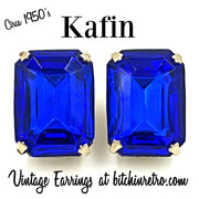 Kafin Vintage Earrings Circa 1950's at bitchinretro.com