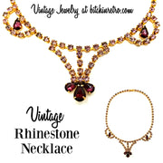 Vintage Rhinestone Necklace at bitchinretro.com