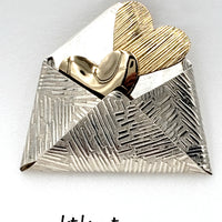 KD-TR Sterling Silver Love Letter Brooch at bitchinretro.com