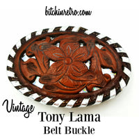 Tony Lama Vintage Belt Buckle at bitchinretro.com