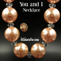 Vintage You and I Beaded Necklace @ bitchinretro.com