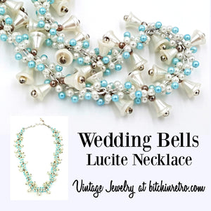 Wedding Bells Vintage Lucite Necklace at bitchinretro.com