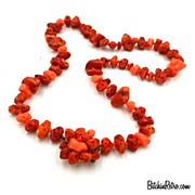 Western Germany Vintage Necklace with Kitschy Faux Lava Rock Beads