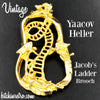 Yaacov Heller Jacob's Ladder Vintage Brooch at bitchinretro.com