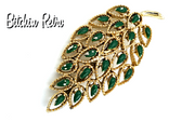 Gerry's Vintage Filigree Leaf Brooch at bitchinretro.com