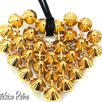 Graziano Austrian Crystal Heart Pendant Necklace at bitchinretro.com