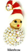 Holiday Mouse Rhinestone Brooch at bitchinretro.com