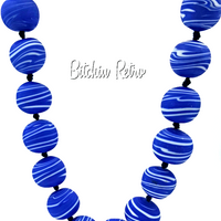 Artisan Glass Bead Necklace at bitchinretro.com