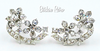 Lisner Rhinestone Floral Earrings - Vintage Jewelry at bitchinretro.com