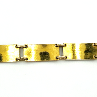 Opro Norway Gold Washed Sterling Guilloche Enamel Bracelet at bitchinretro.com