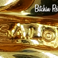 SAL Swarovski Vintage Earrings at bitchinretro.com
