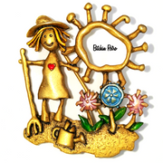Vintage Jonette Jewelry Flower Garden Brooch at bitchinretro.com