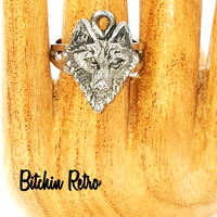 1995 EJC Wolf Ring With Game Of Thrones Vibe at bitchinretro.com
