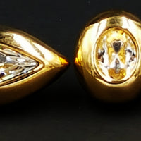 SAL Swarovski Crystal Vintage Abstract Earrings at bitchinretro.com