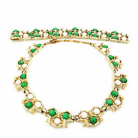 Marboux Vintage Necklace and Bracelet Set at bitchinretro.com