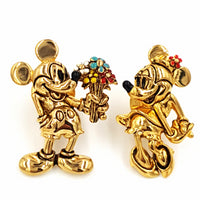 Napier for Disney Vintage Mickie and Minnie Mouse Scatter Pins at bitchinretro.com