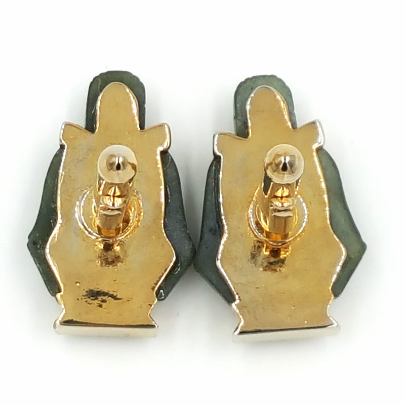 Grand Prix Jade Buddha Cufflink and Tie Pin Set Vintage Original Box ...